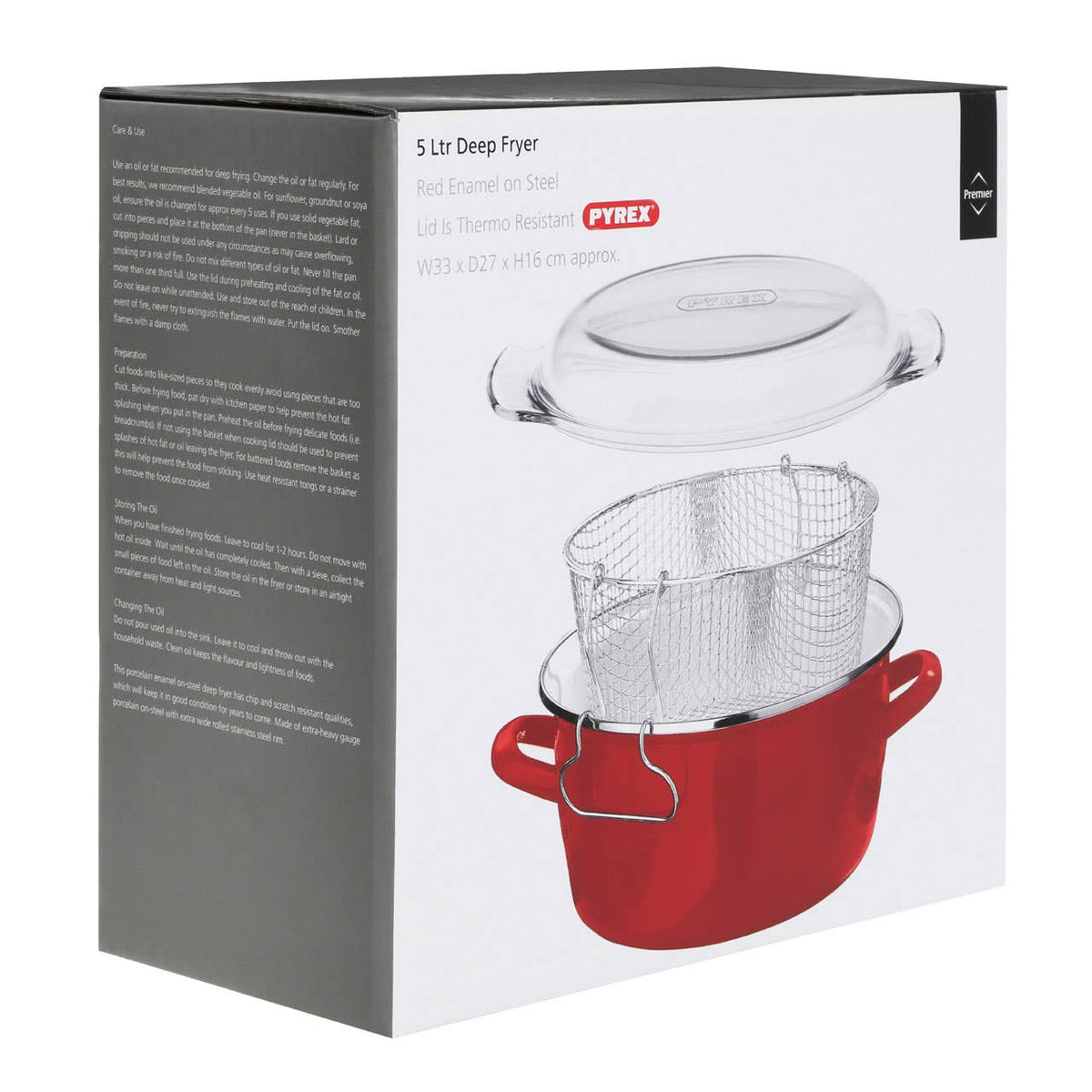 Telo Red Deep Fryer