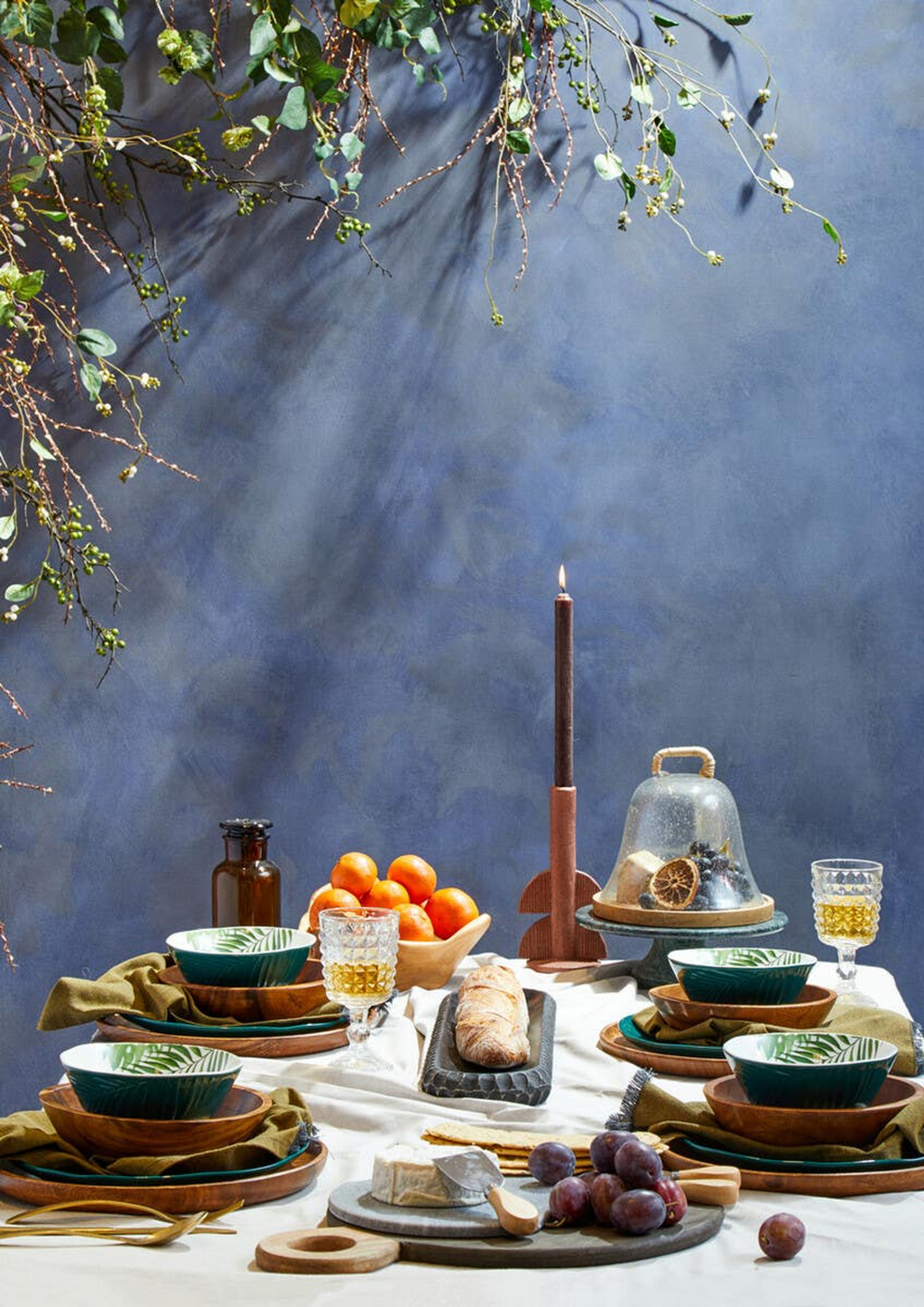 Cook Nook Garner Glass Cheese Dome with Mango Wood Base