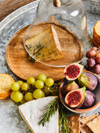 Cook Nook Garner Glass Cheese Dome with Mango Wood Base