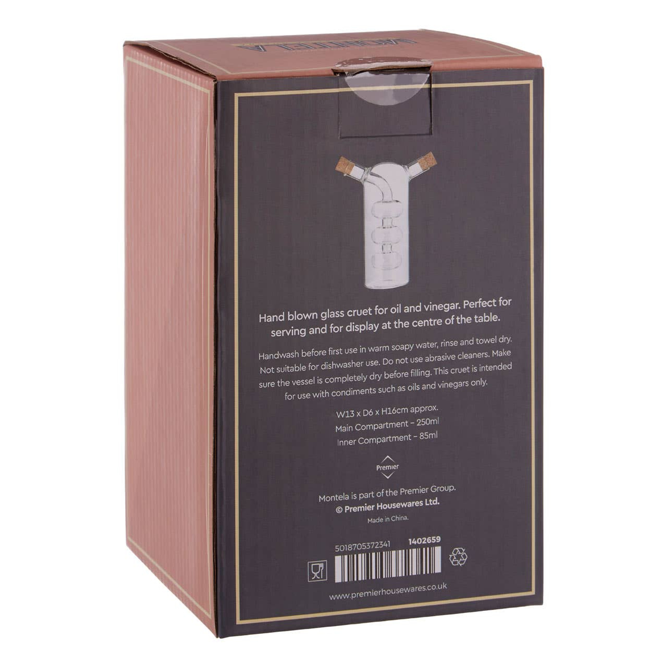 Cook Nook Montela Oil and Vinegar Pourer Glass Bottle