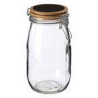 Cook Nook Appert Glass Storage Jar with Wooden Lid 1500 ml