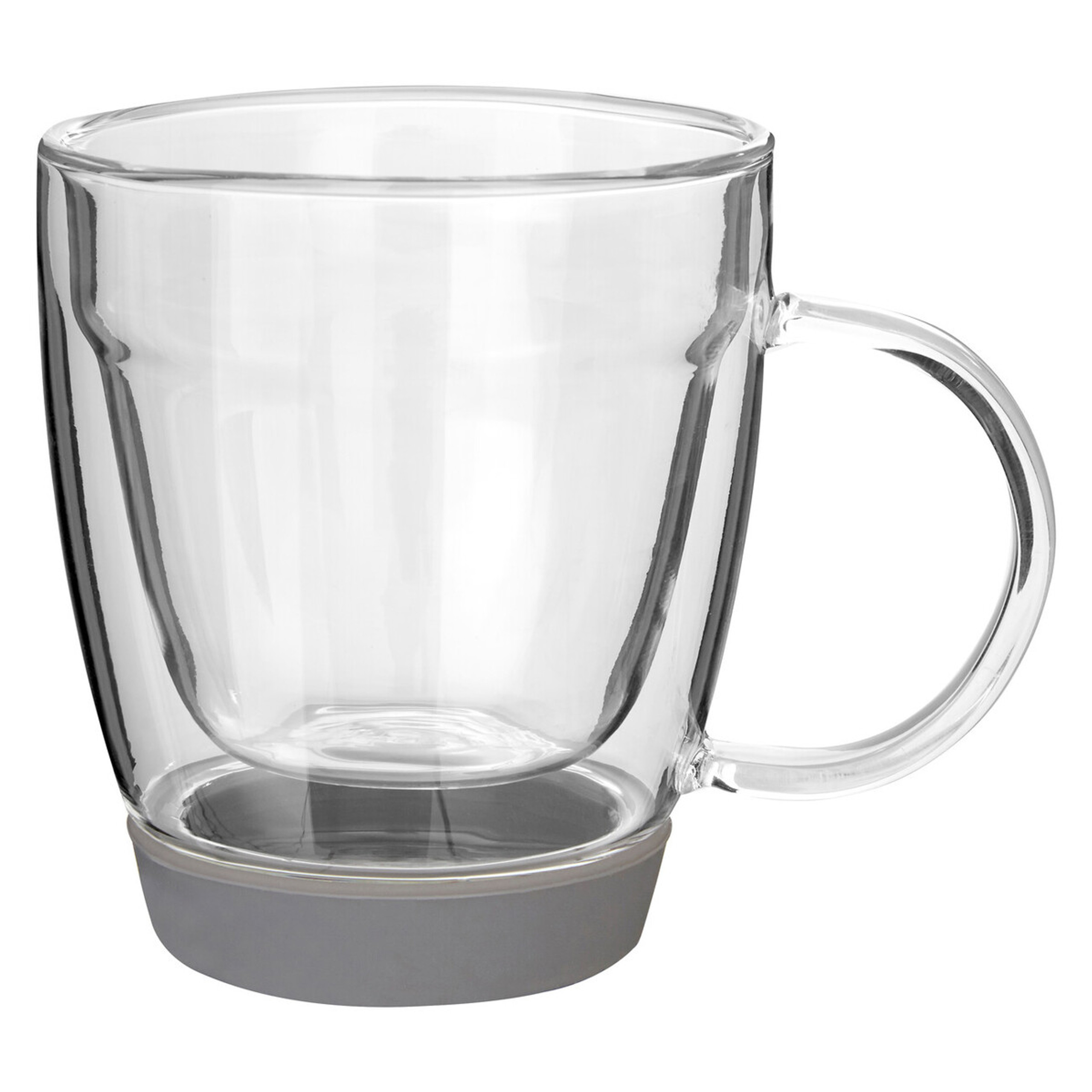 Cook Nook Amari Double Wall Glass Mug with Silicone Base 220ml