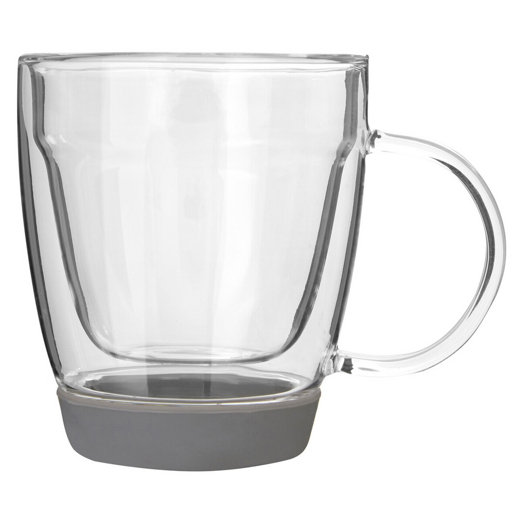 Cook Nook Amari Double Wall Glass Mug with Silicone Base 220ml