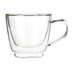 Cook Nook Amari Double Wall Glass Mug 190ml