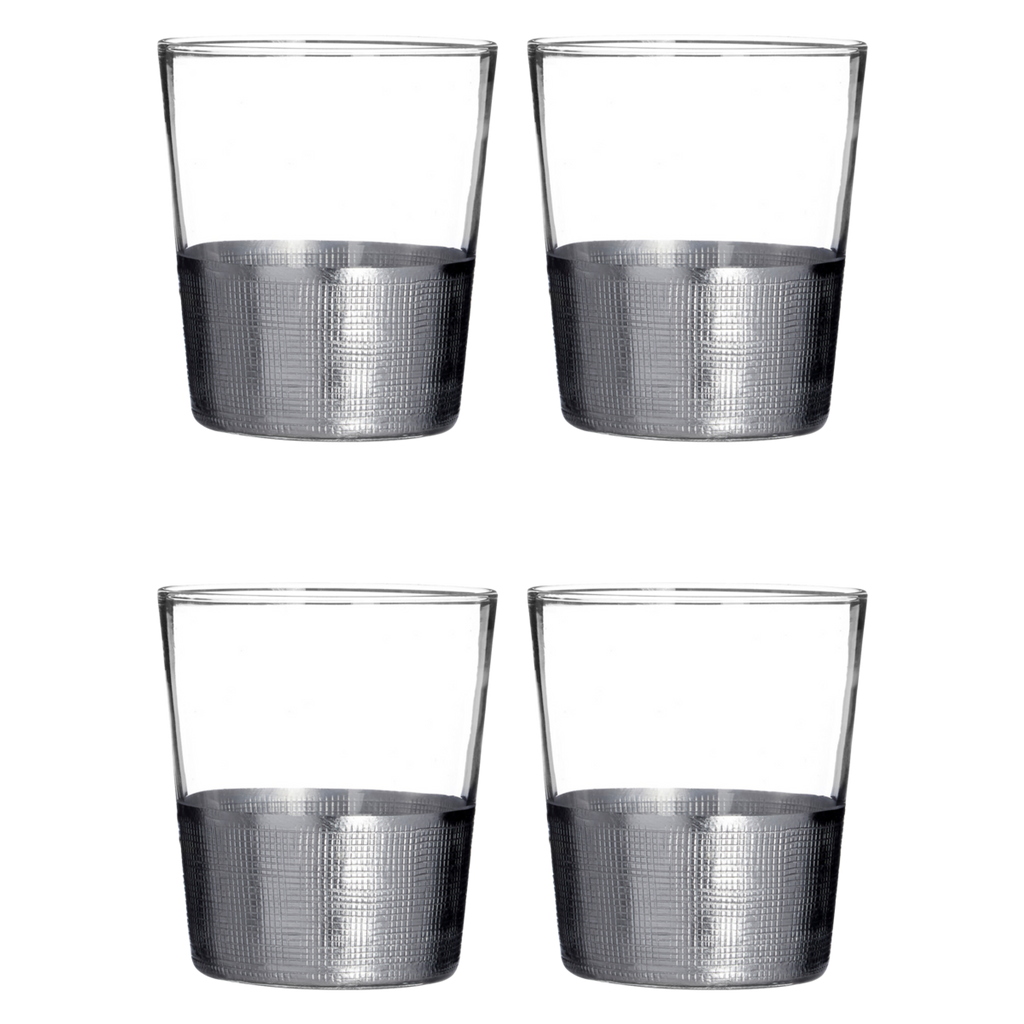 Cook Nook Set Of Four Apollo Clear Glass Tumblers