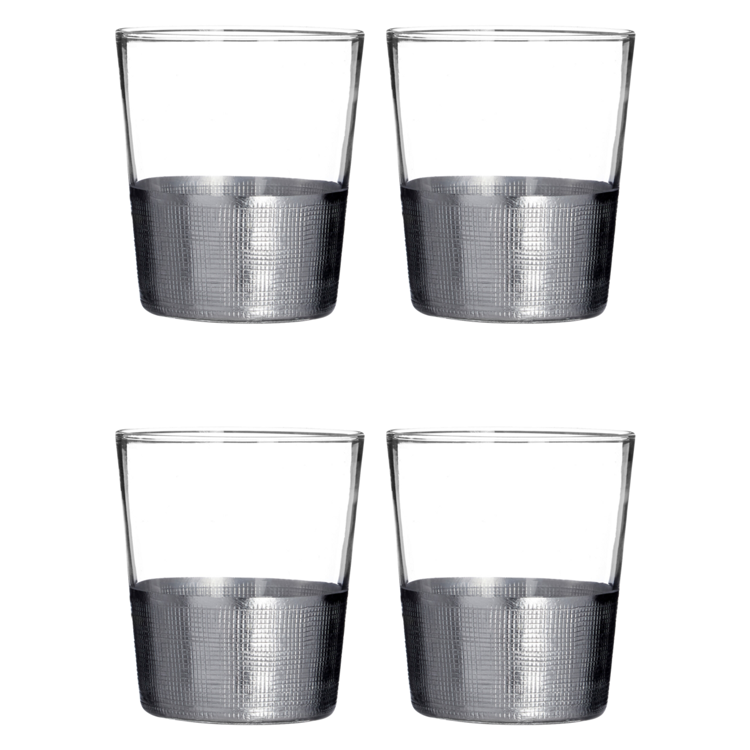 Cook Nook Set Of Four Apollo Clear Glass Tumblers