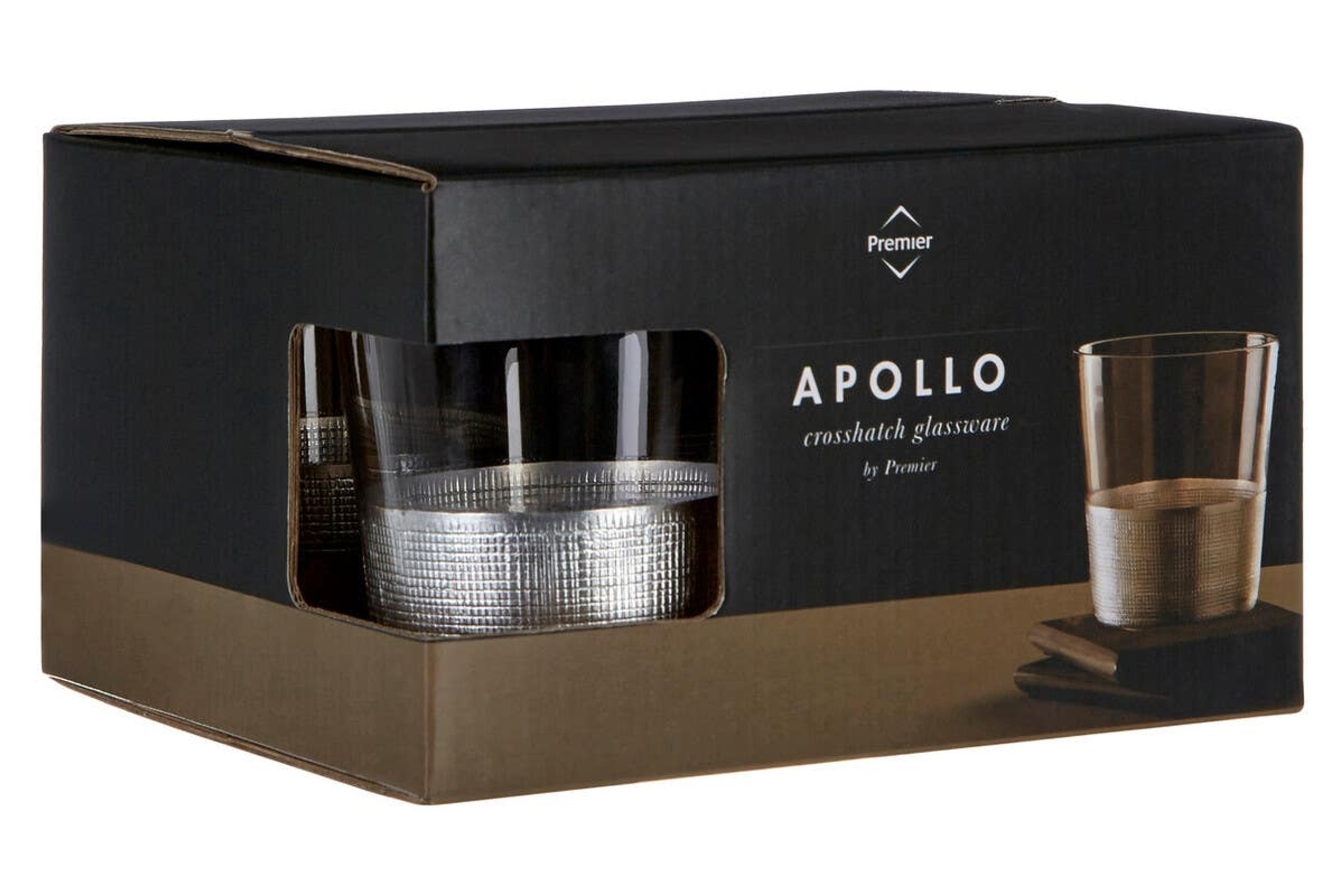 Cook Nook Set Of Four Apollo Clear Glass Tumblers