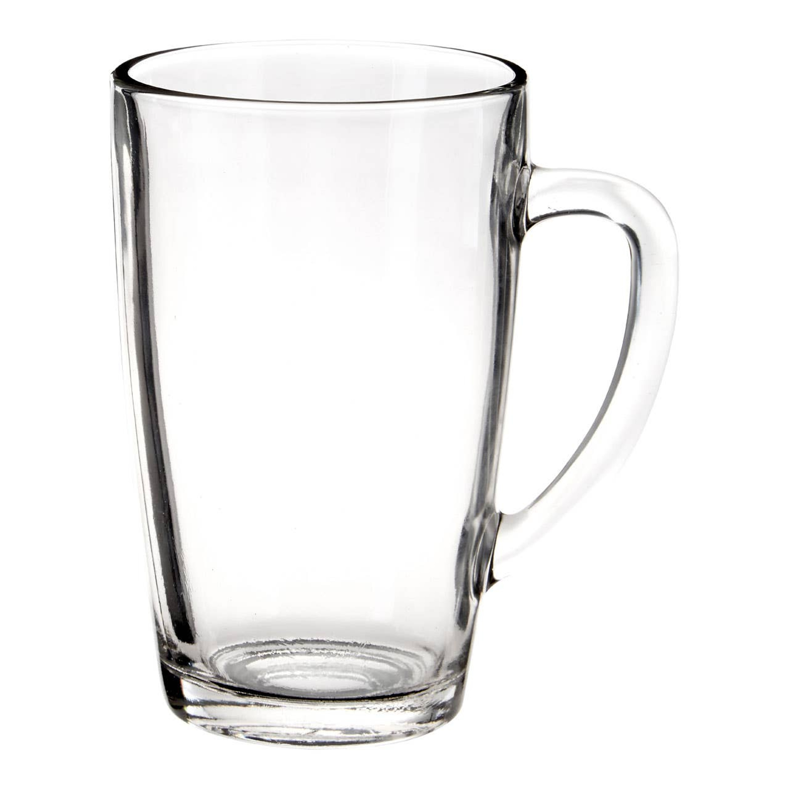 Cook Nook Euri Clear Tall Glass Mugs Set Of 4