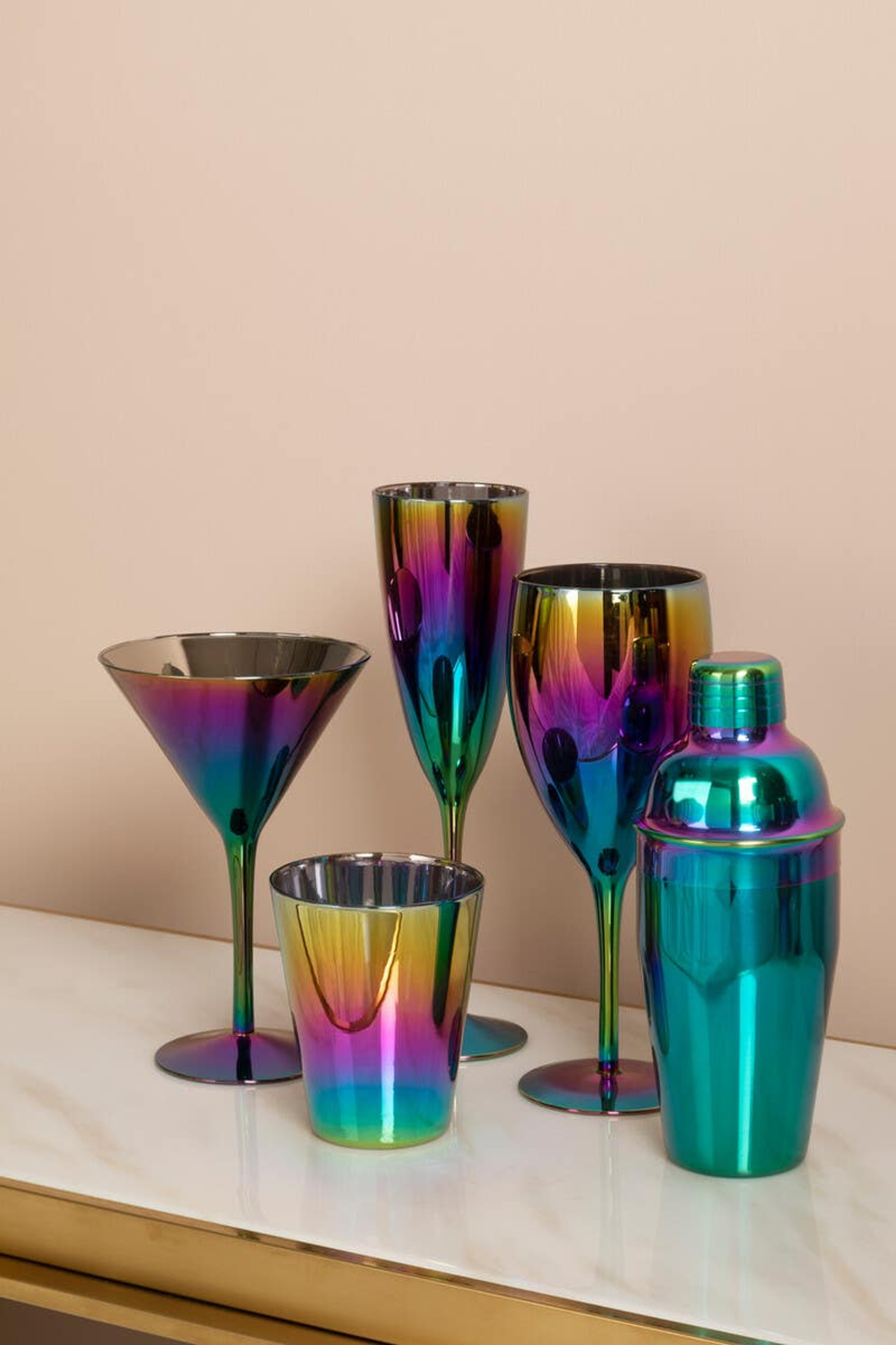 Cook Nook Aurora Glass Tumblers Set of 4