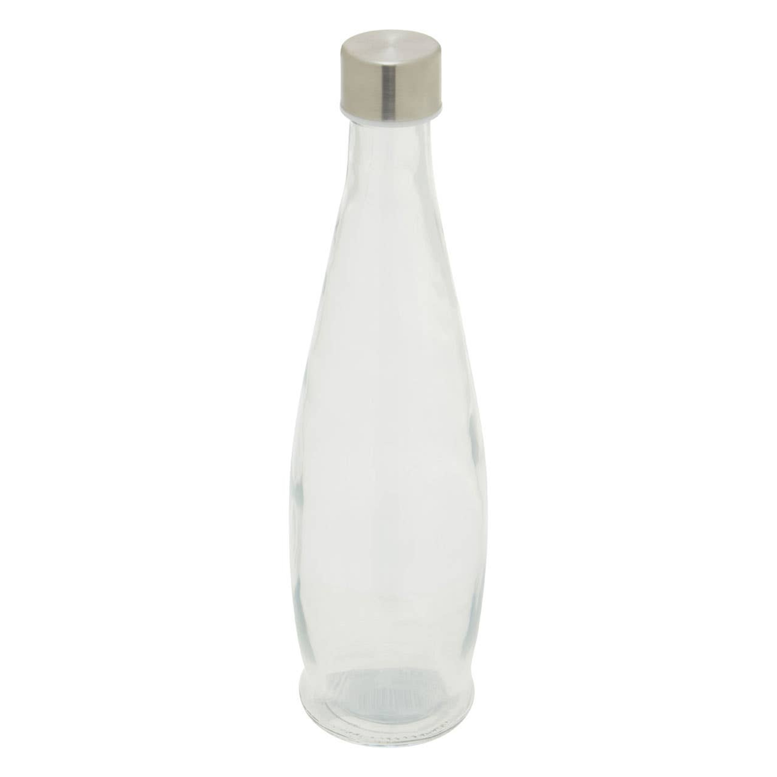 Cook Nook Dayla Clear Glass 550ml Bottle With Metal Lid