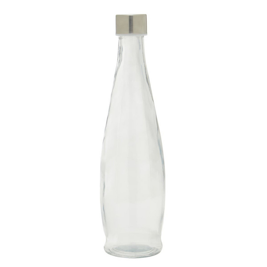 Cook Nook Dayla Clear Glass 550ml Bottle With Metal Lid