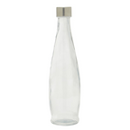 Cook Nook Dayla Clear Glass 550ml Bottle With Metal Lid