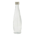 Cook Nook Dayla Clear Glass 550ml Bottle With Metal Lid