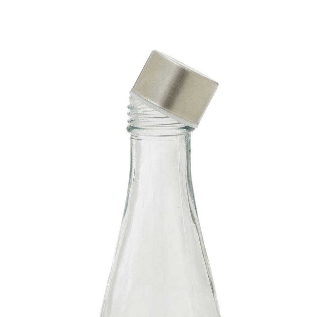 Cook Nook Dayla Clear Glass 1000ml Bottle With Metal Lid