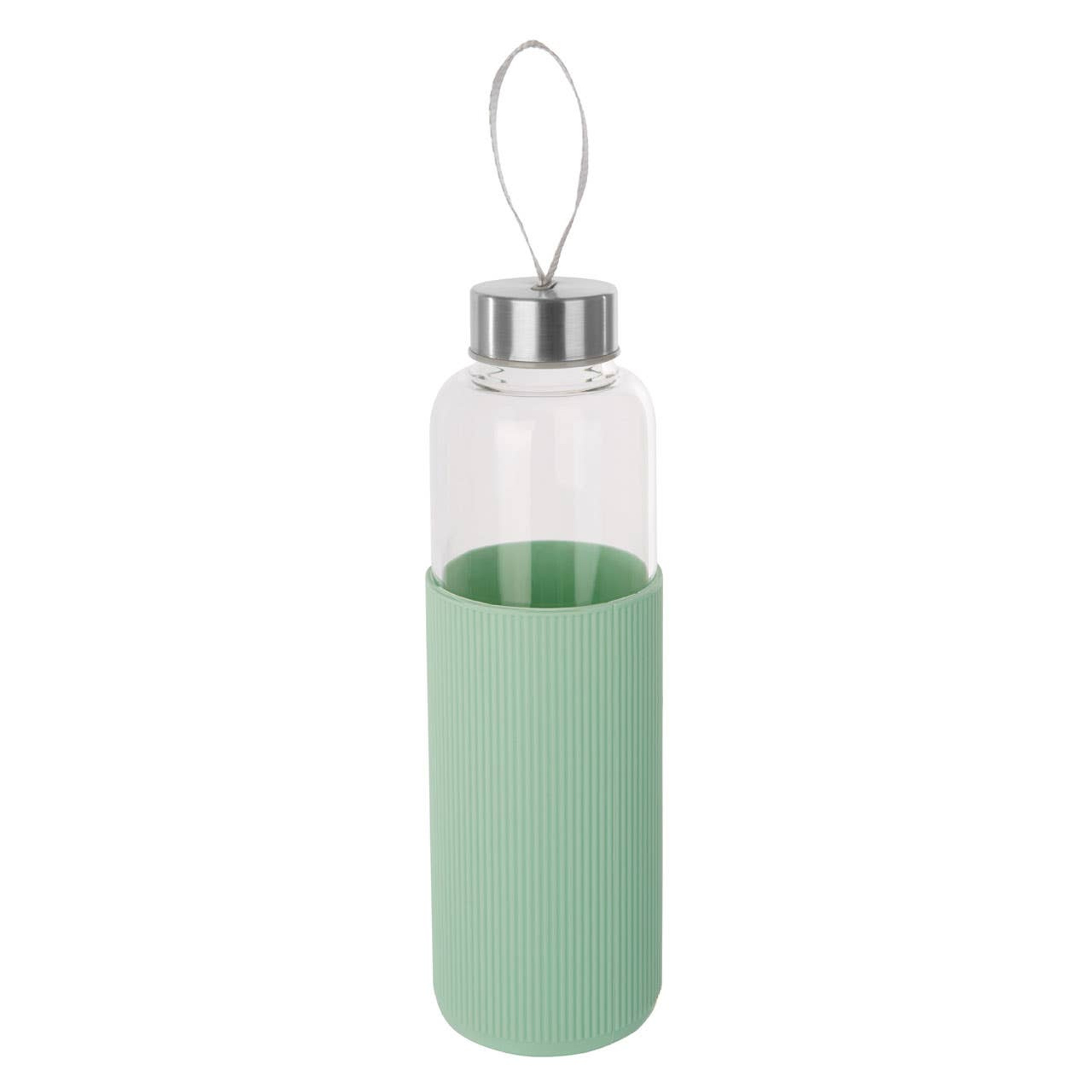 Cook Nook Mimo Glass Bottle With Mint Silicone Sleeve