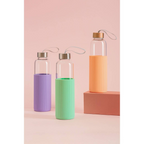 Cook Nook Mimo Glass Bottle With Mint Silicone Sleeve