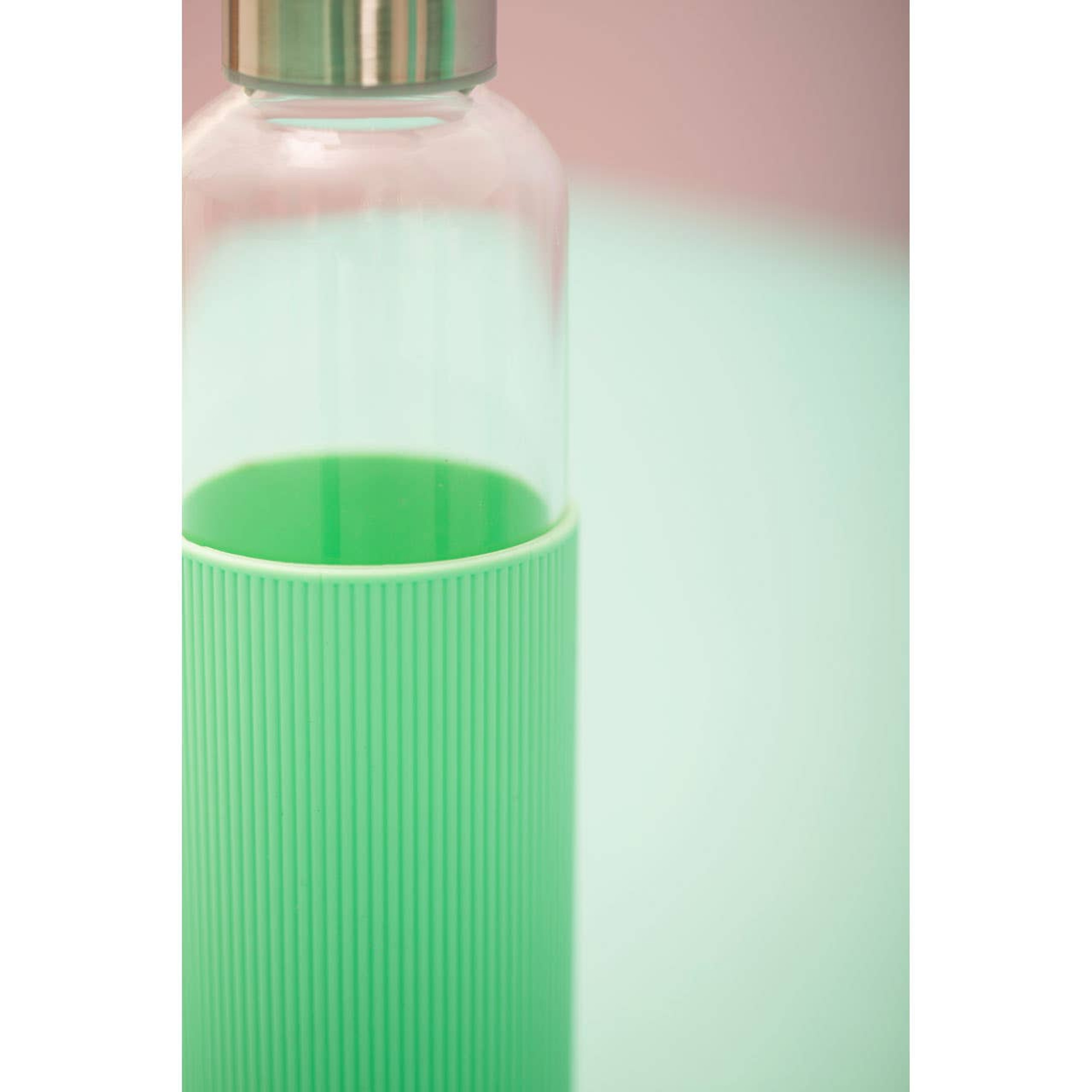Cook Nook Mimo Glass Bottle With Mint Silicone Sleeve