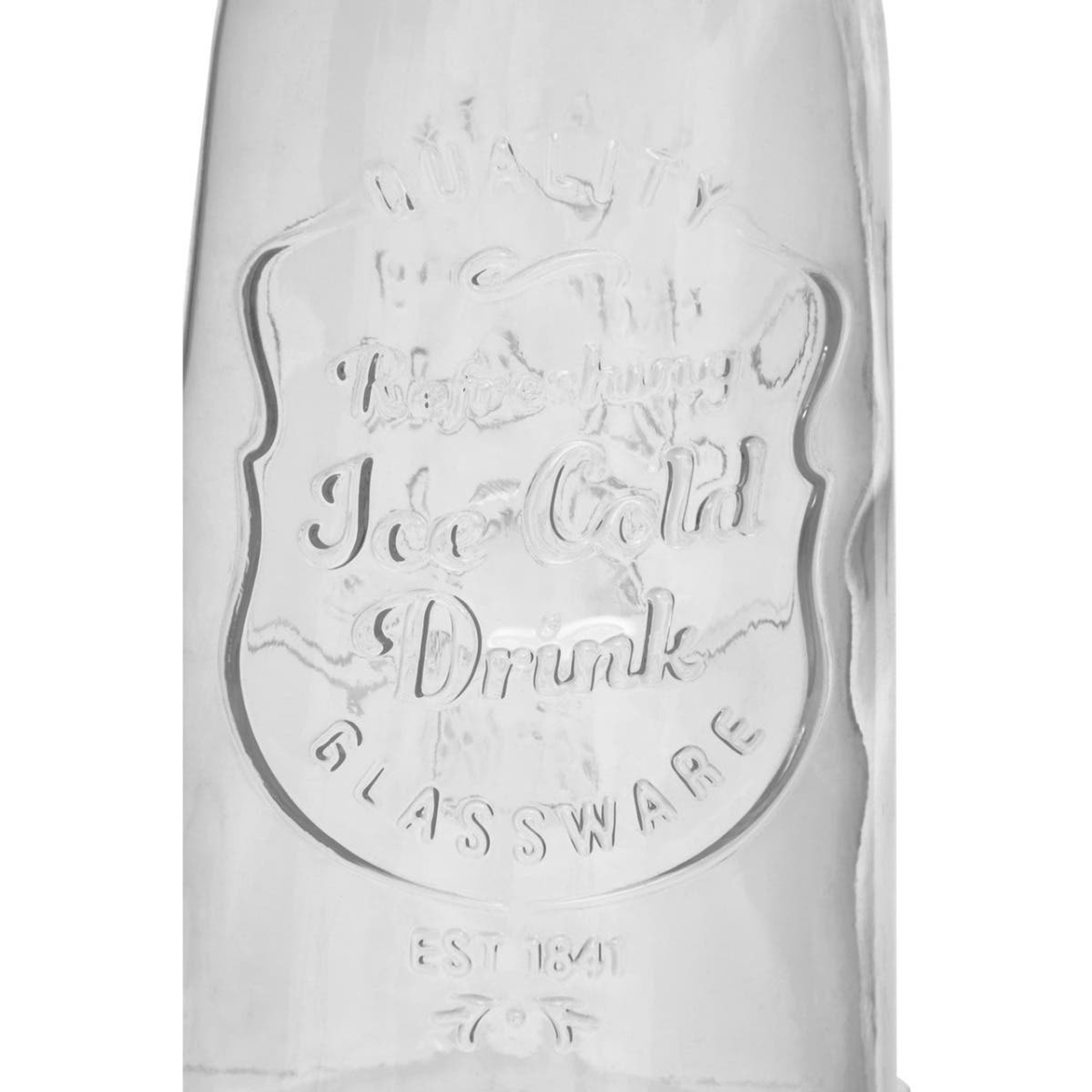 Cook Nook Dayla Embossed Glass Bottle Set With Four Glasses