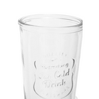 Cook Nook Dayla Embossed Glass Bottle Set With Four Glasses