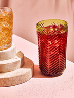 Cook Nook Fleur Set Of Four Green Highball Glasses