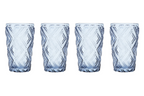 Cook Nook Fleur Set Of Four Blue Highball Glasses