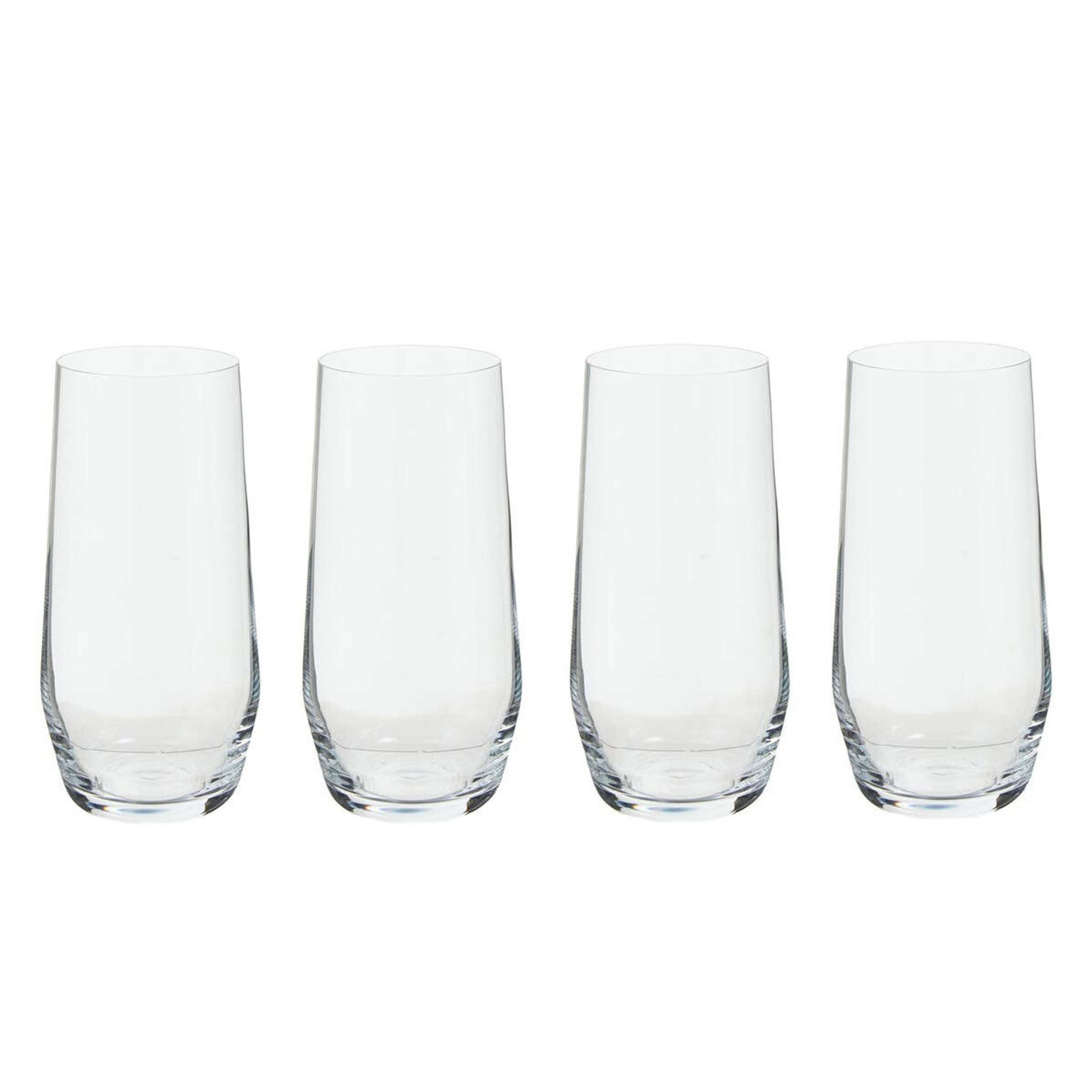 Cook Nook Ada Set Of 4 Crystal High Ball Glasses