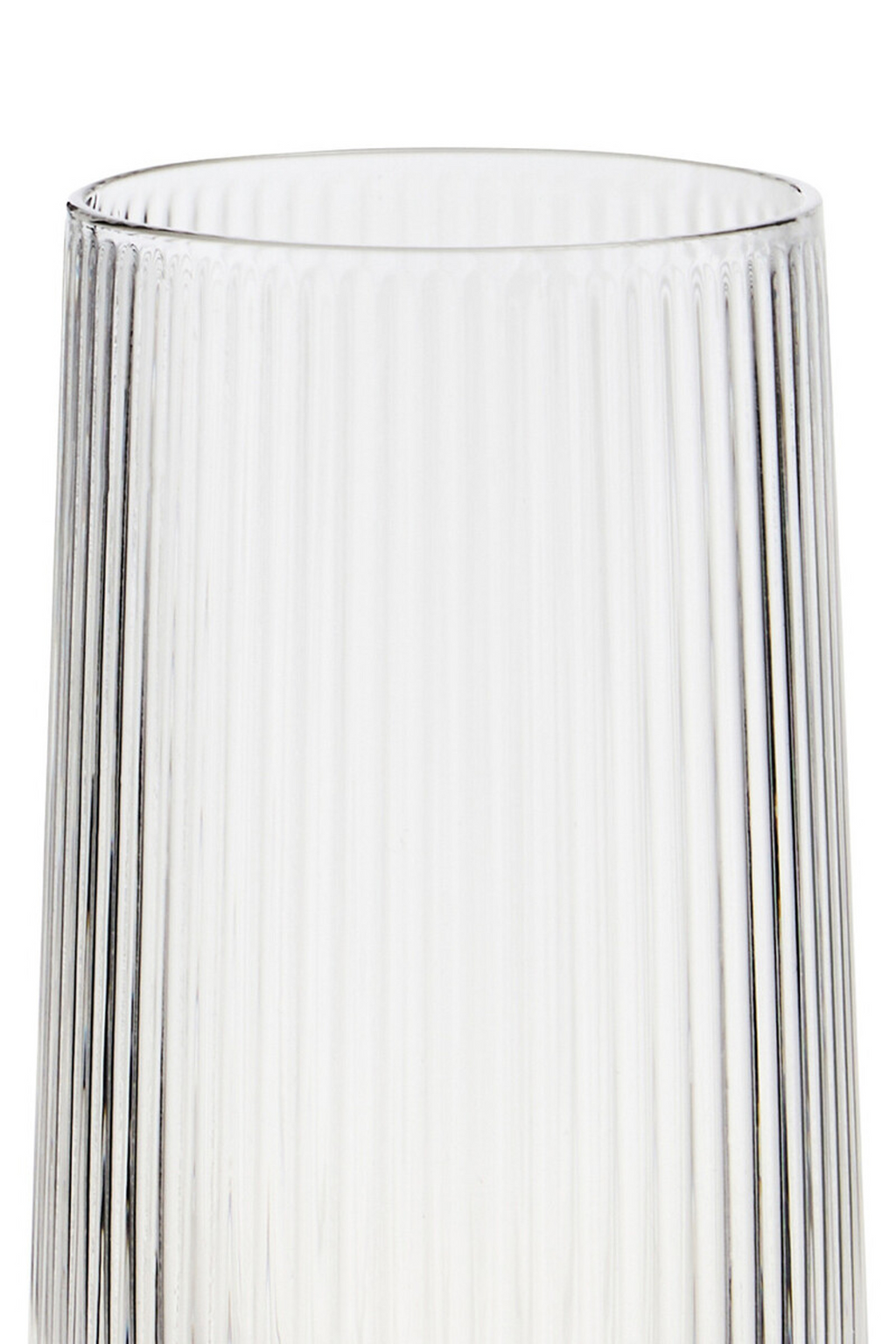 Cook Nook Eldon Set of Four Ribbed Hi Ball Glasses