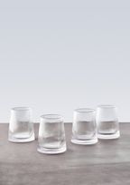Cook Nook Eldon Set of Four Ribbed Glass Tumblers