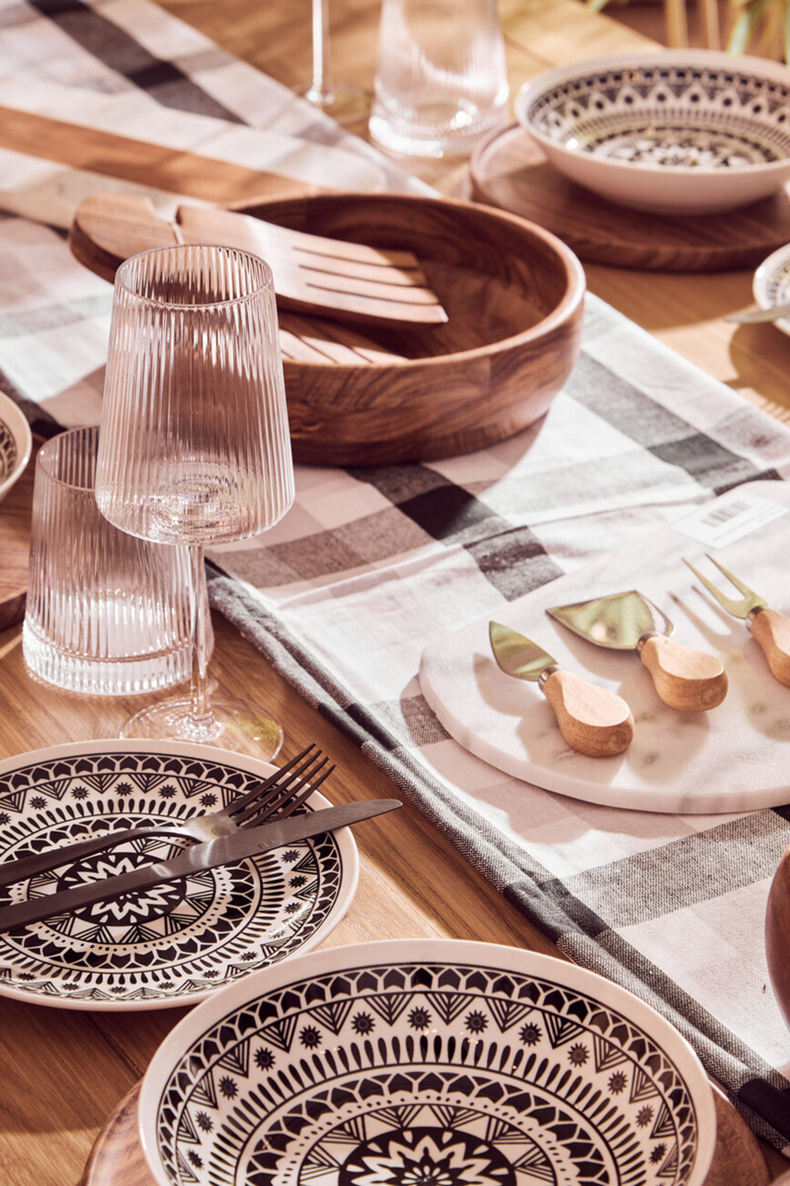 Cook Nook Eldon Set of Four Ribbed Glass Tumblers