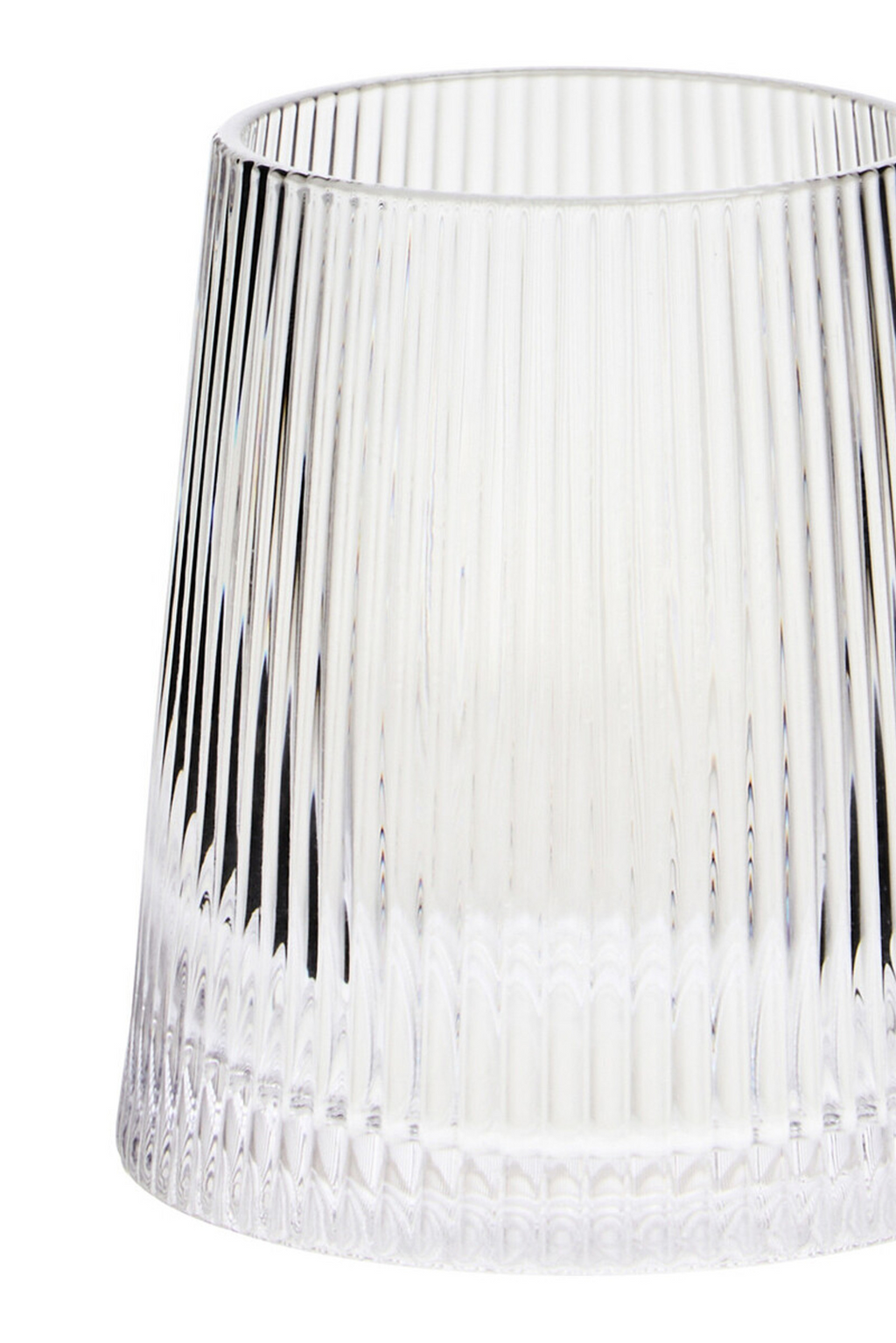 Cook Nook Eldon Set of Four Ribbed Glass Tumblers