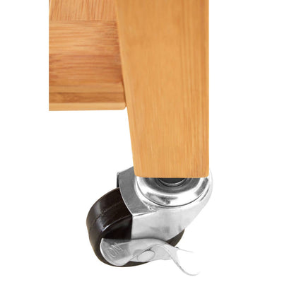Harlow Bamboo One Drawer Kitchen Trolley