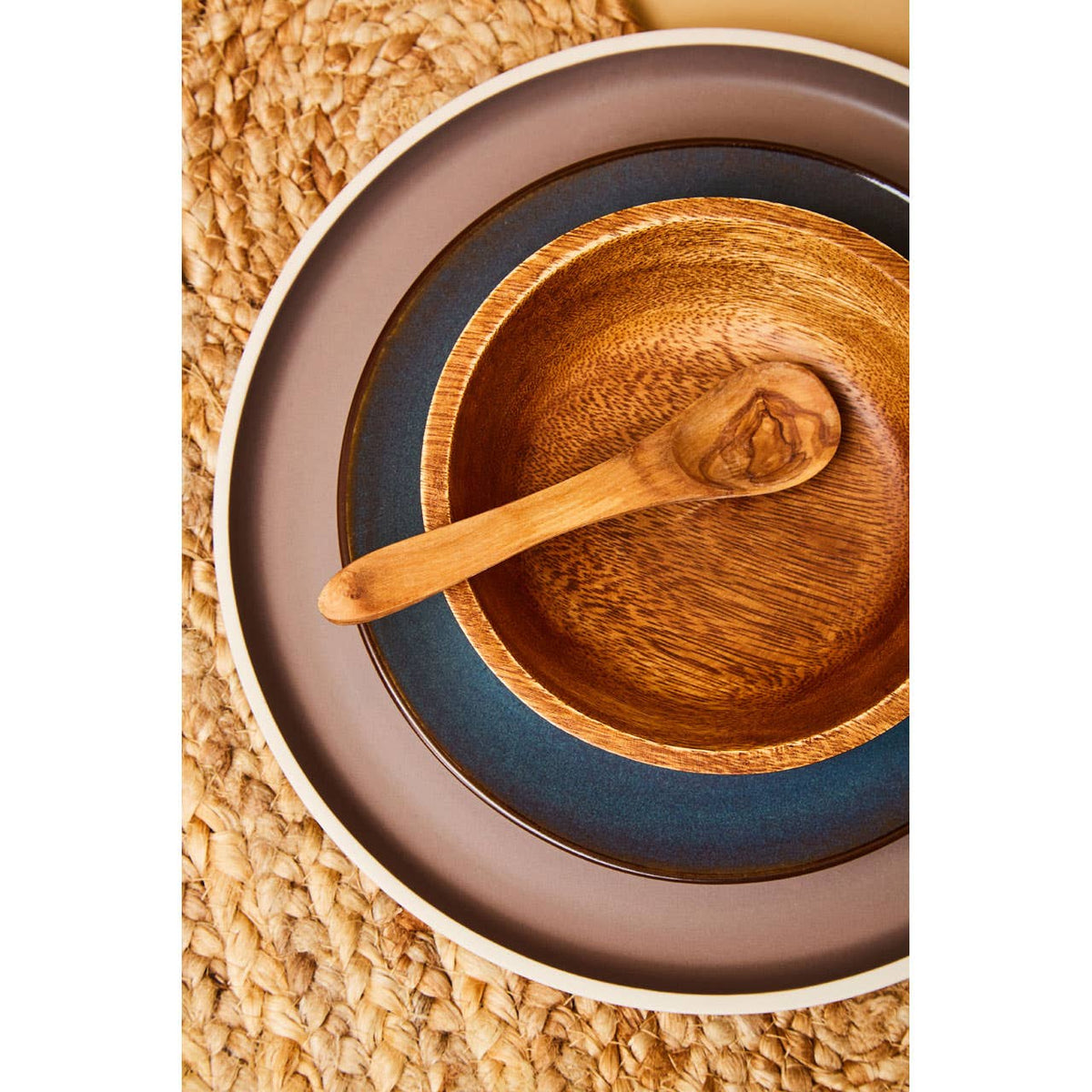 Kora Set Of 4 Small Olive Wood Spoons