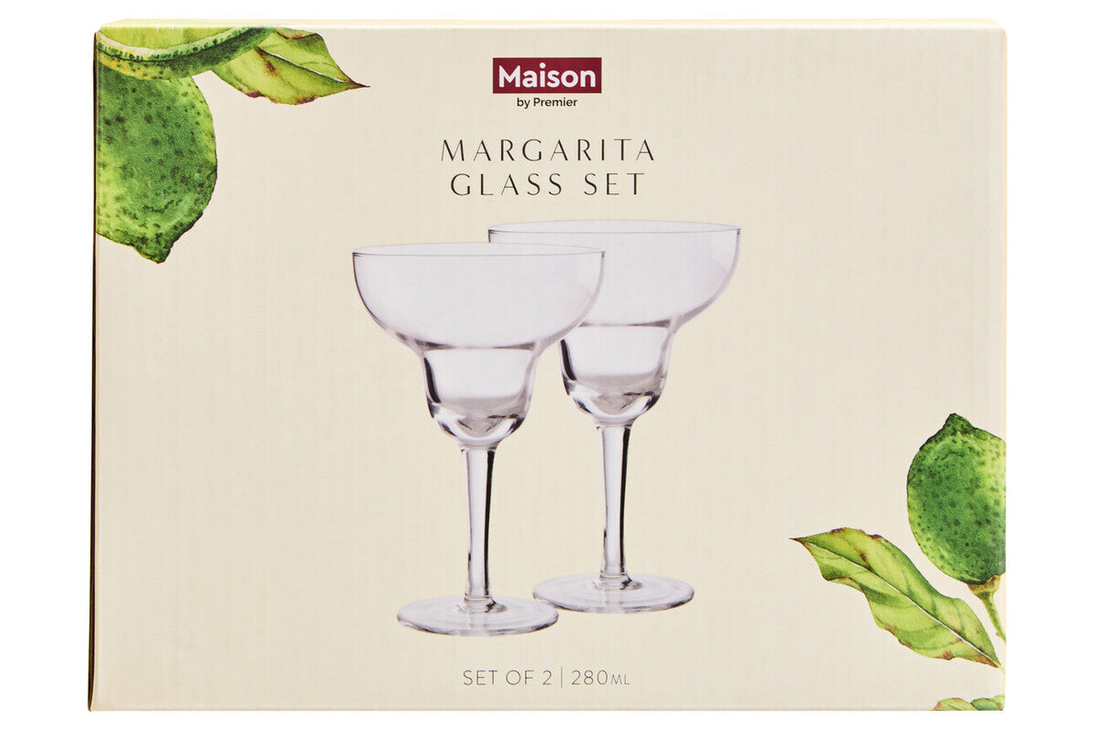 Mila Set Of 2 Margarita Glasses