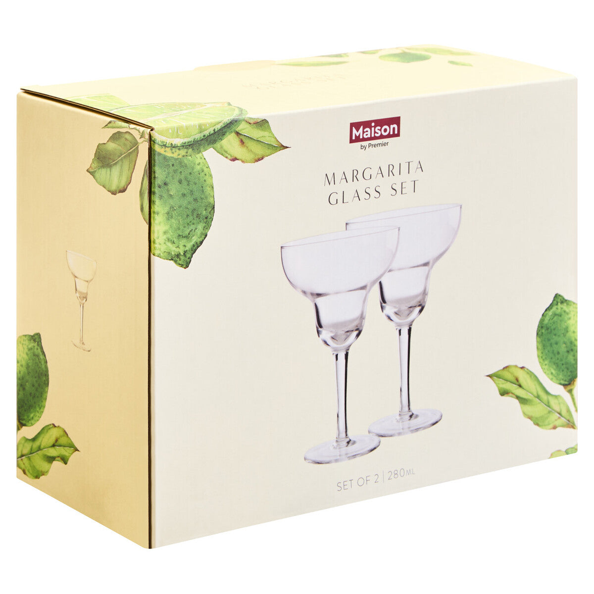 Mila Set Of 2 Margarita Glasses