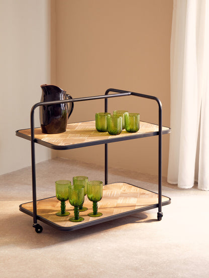 Fleur Set Of Four Green Tumblers
