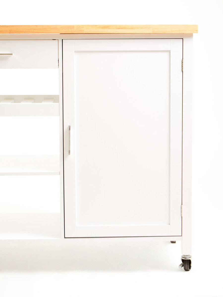 Frankfurt White Kitchen Trolley