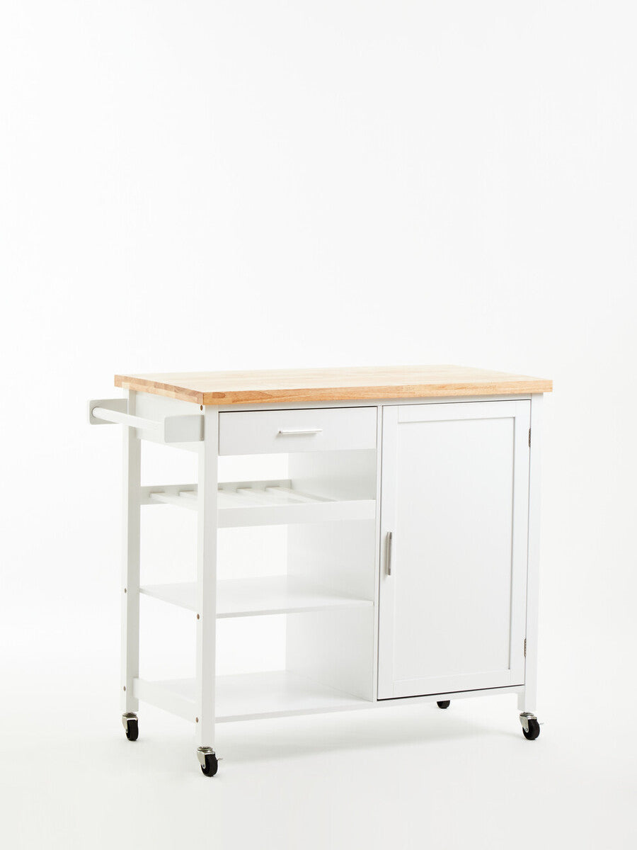Frankfurt White Kitchen Trolley