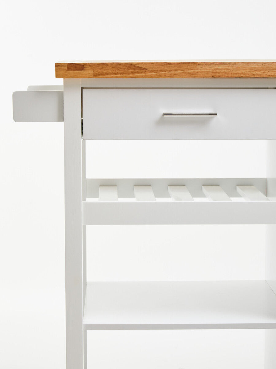 Frankfurt White Kitchen Trolley