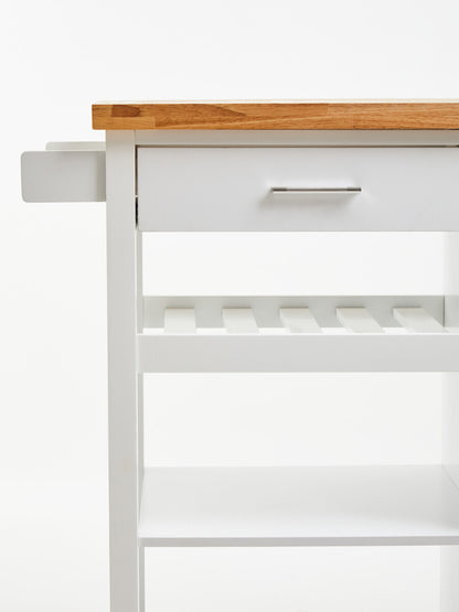 Frankfurt White Kitchen Trolley