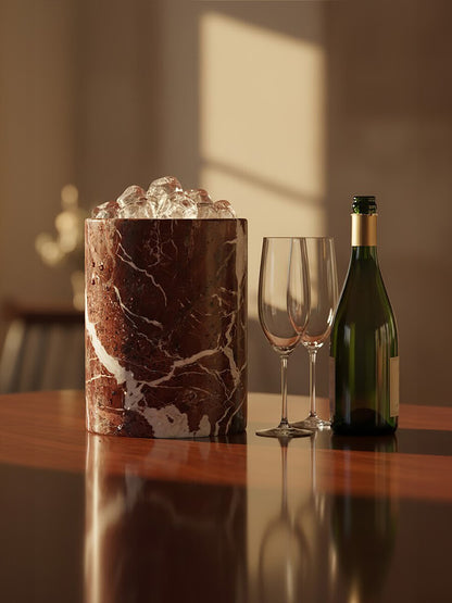 Salmo Red Marble Ice Bucket