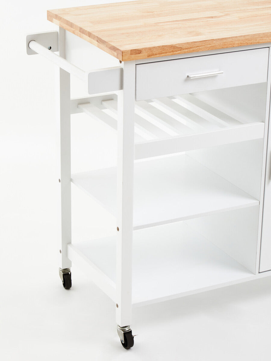 Frankfurt White Kitchen Trolley