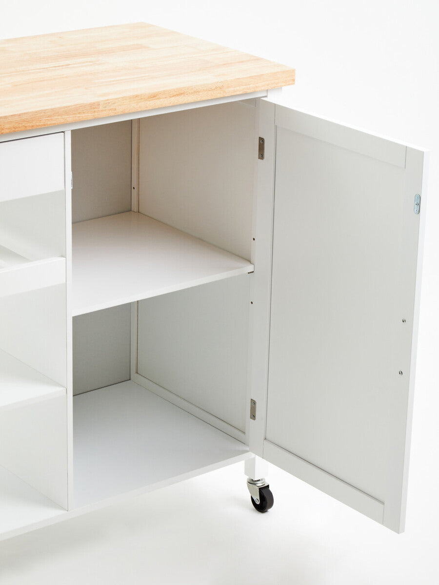 Frankfurt White Kitchen Trolley