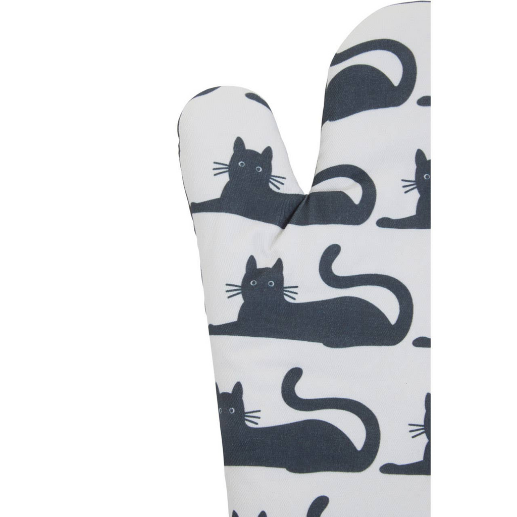 Cook Nook Black Cat Single Oven Glove