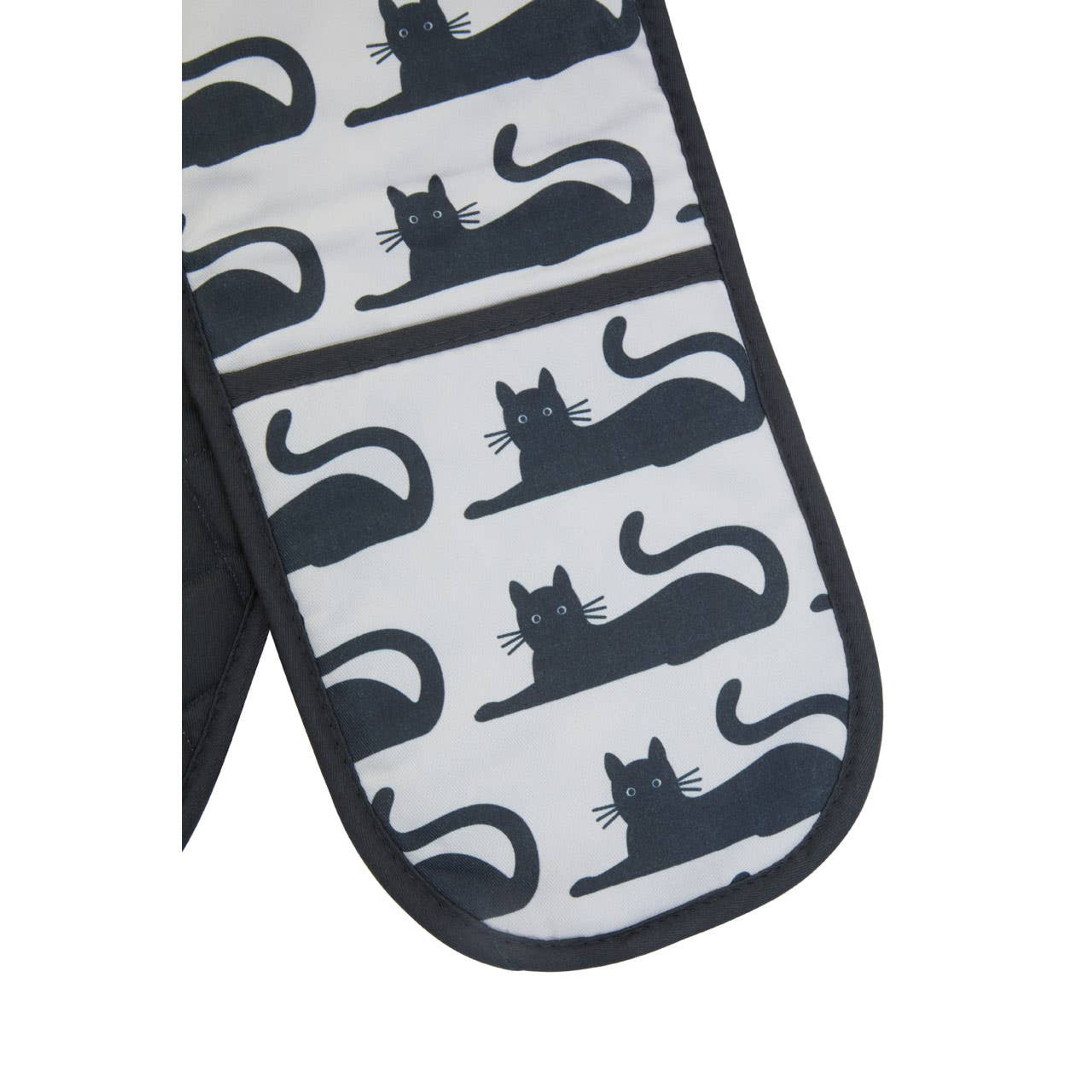 Cook Nook Black Cat Double Oven Glove