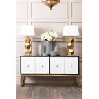 Cook Nook Marlo Large Black and White Geometric Print Ceramic Jar