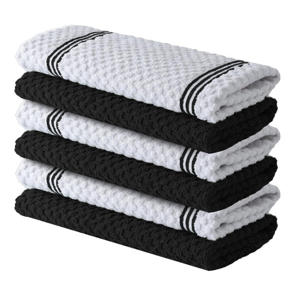 Kitchen Towels - 6 Pack / Storm Black