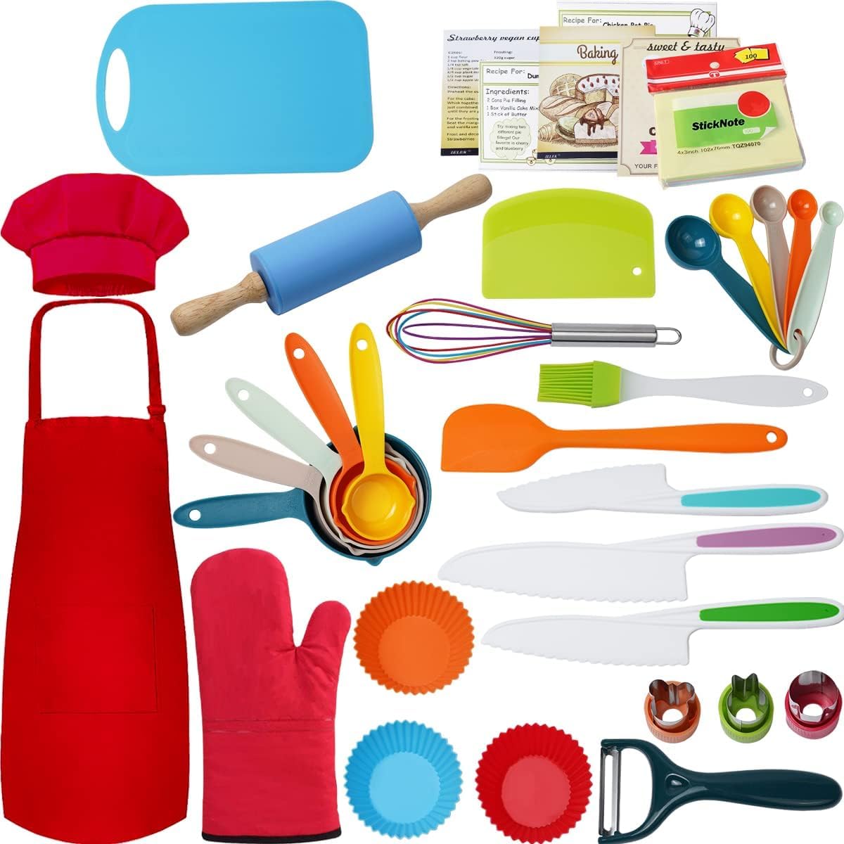 34-Piece Children's Cooking and Baking Set
