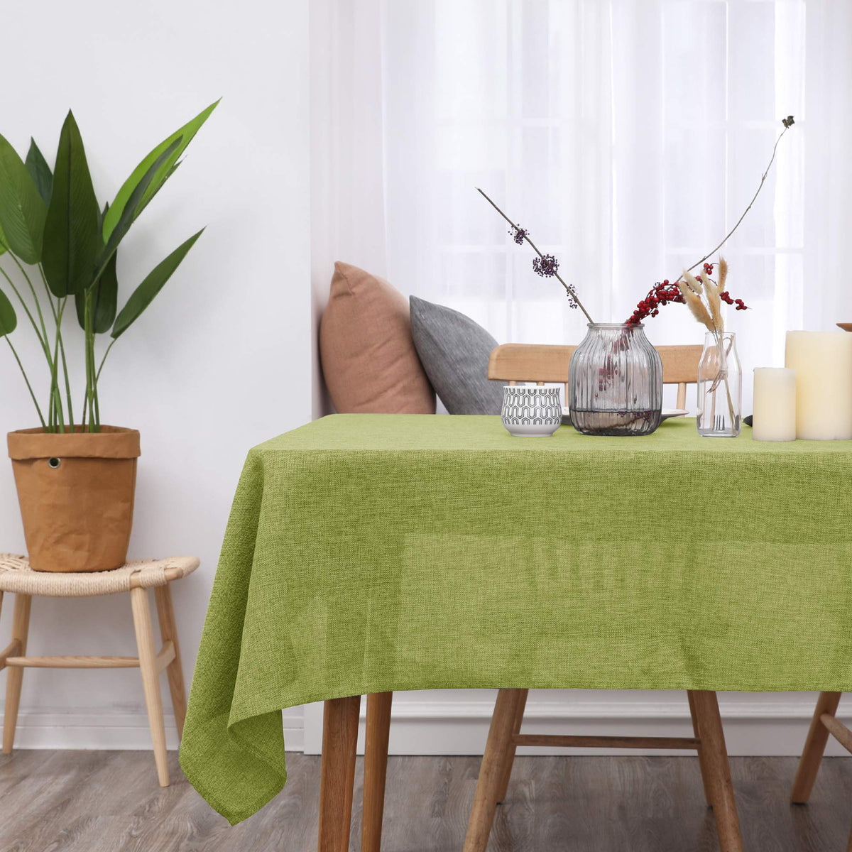 Green / 108 x 54 inch (Rectangular)