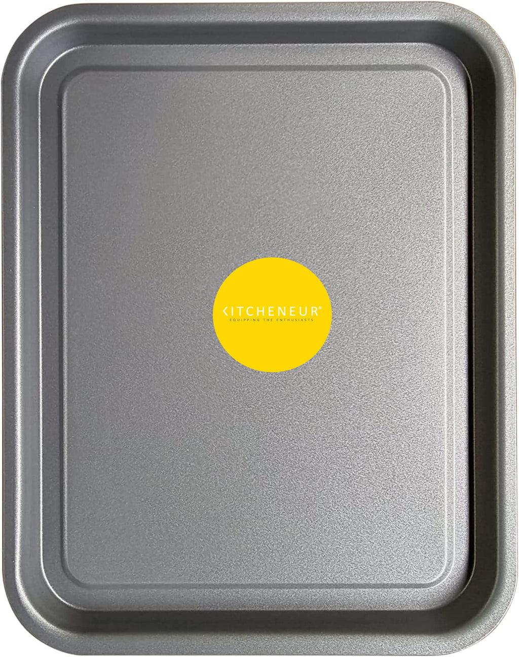 4-Pack - Baking Tray and Roasting Tray Set - 38cm, 35cm & 28cm Baking Trays, and 28cm Roasting Tray Set Tray/Pan, Non-Stick, Multi-Pack Set Oven Trays - Dishwasher Safe and Easy Clean. by KITCHENEUR®