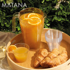 MATANA 6 Reusable Clear Plastic Jugs, Cocktail Pitchers for Parties, 1.5L - Juice, Lemonade, Punch, Sangria, Beers - Birthdays, Weddings, Picnics, BBQ